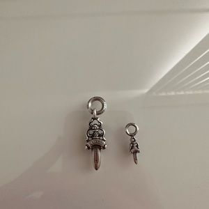 Chrome hearts dagger charm mini with chain